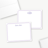 Lace Dot Border Flat Card Set